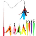 Three cat larva wand refill attachments with bells