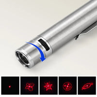 Rechargeable cat laser pointer with flashlight
