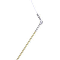 Retractable cat feather teaser wand