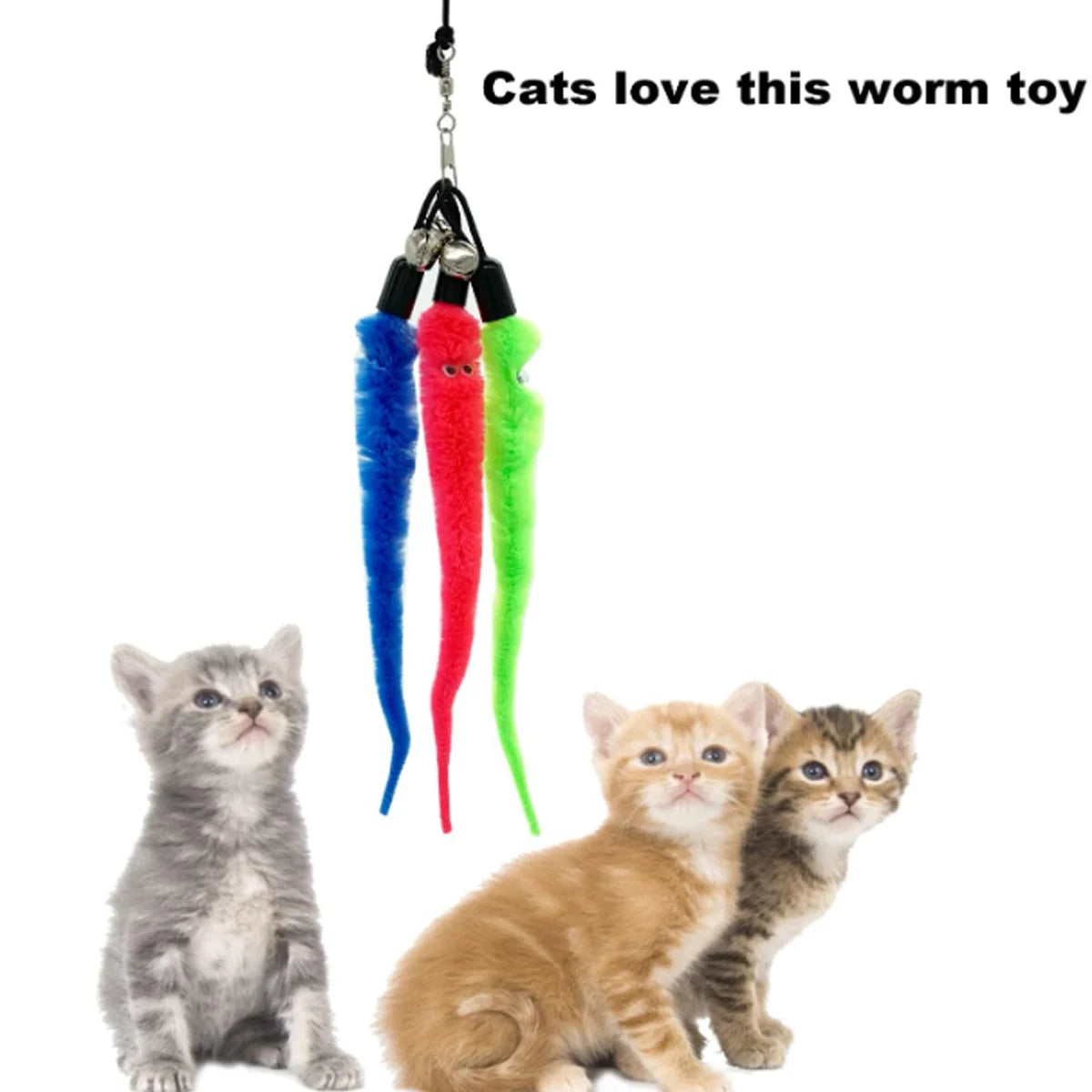 Cat larva wand refill attachments, 3 pack