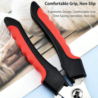Stainless Steel Pet Nail Clippers with Built-In Nail File