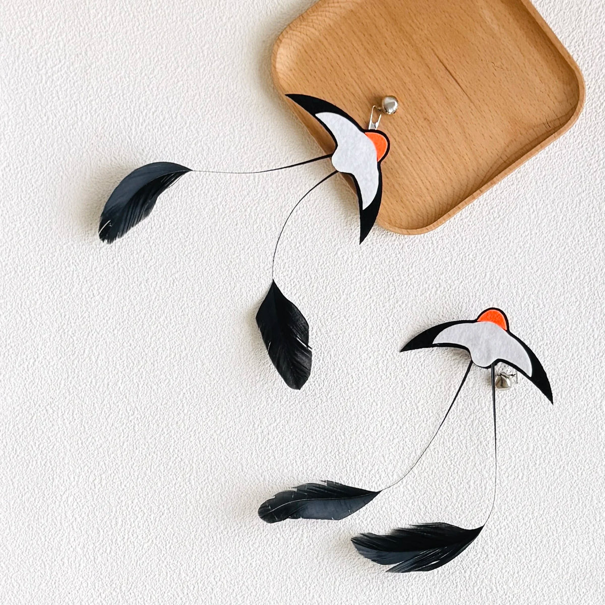 Insect and bird lure shapes in the 3 pack