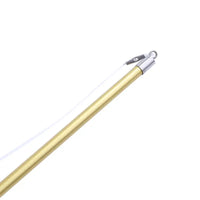 Retractable cat feather teaser wand
