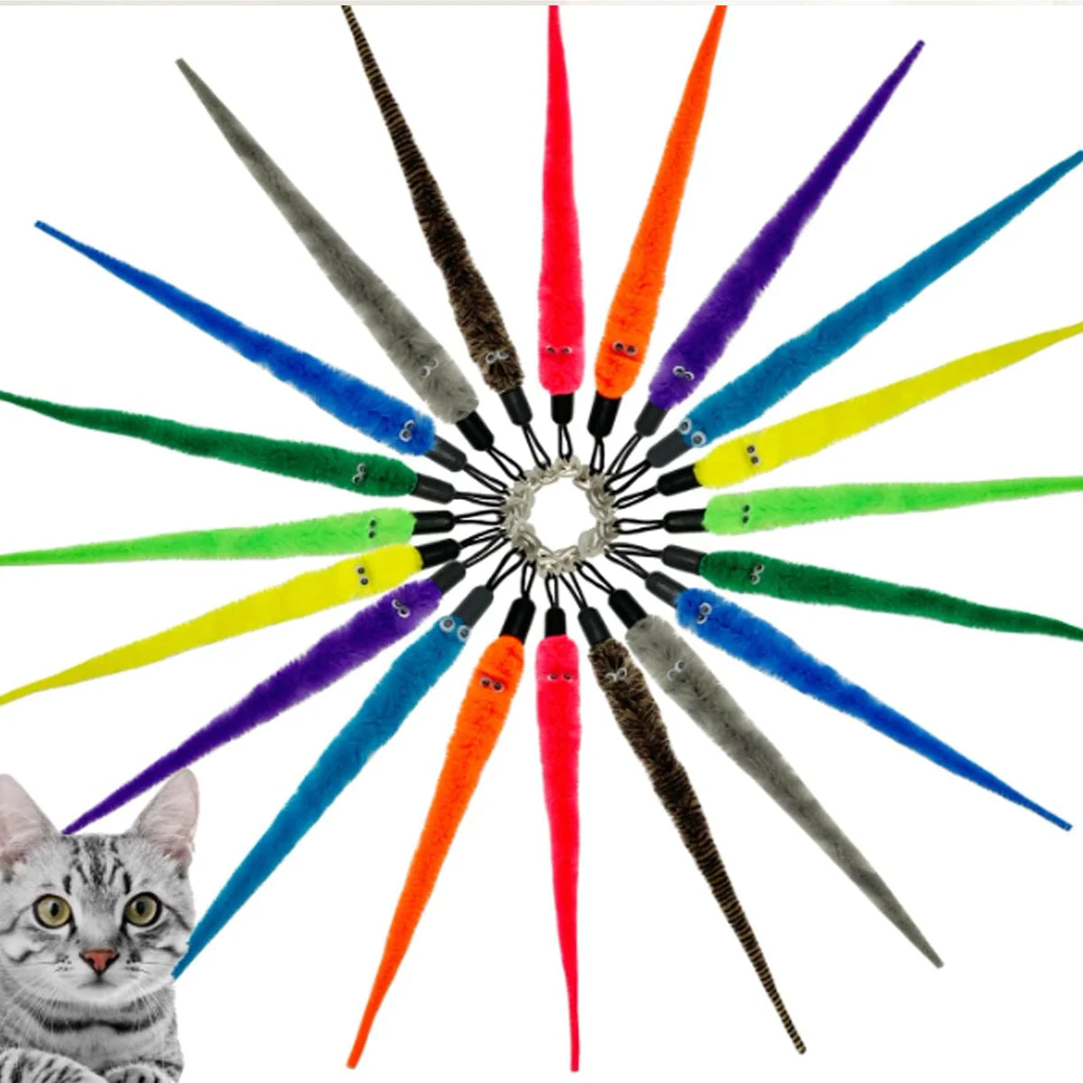 Cat larva wand refill attachments, 3 pack