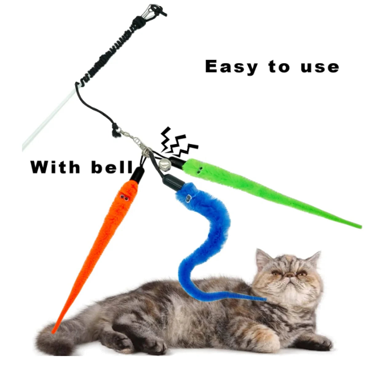 Cat larva wand refill attachments, 3 pack