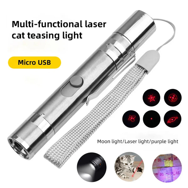 3-in-1 rechargeable cat laser pointer