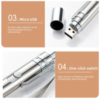 Rechargeable cat laser pointer with flashlight