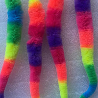 Bouncy fuzzy worm ball cat toy