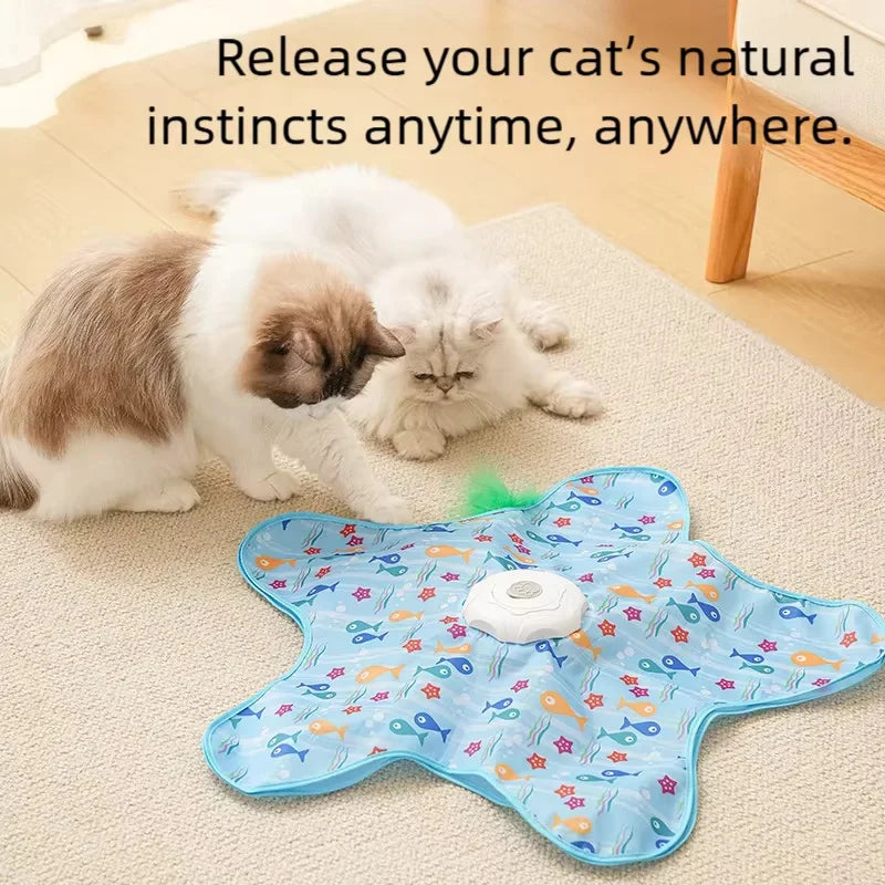 Motion Activated Chirping Bird Cat Toy, USB-C Rechargeable