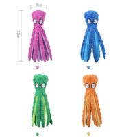 OctoPlay No-Stuffing Squeaky Dog Toy (Octopus Plush)