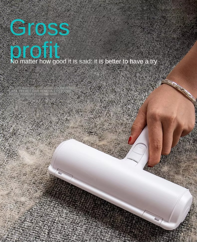 Reusable Pet Hair Remover Roller, 2-Way Lint Brush
