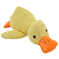 The Mellow Calming Duck No-Stuffing Squeaky Dog Toys