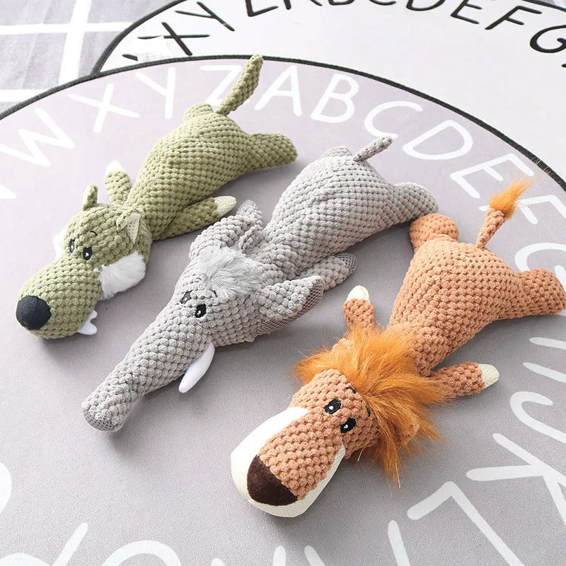 ChewAnimal Indestructible Plush Dog Toy
