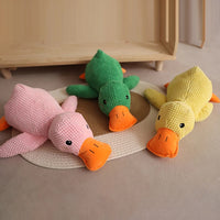 The Mellow Calming Duck No-Stuffing Squeaky Dog Toys