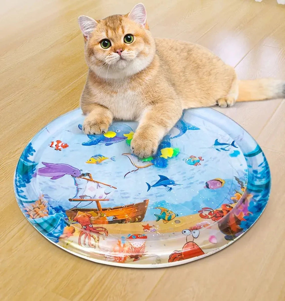 The print is a cartoon underwater scene, and we would rather say so