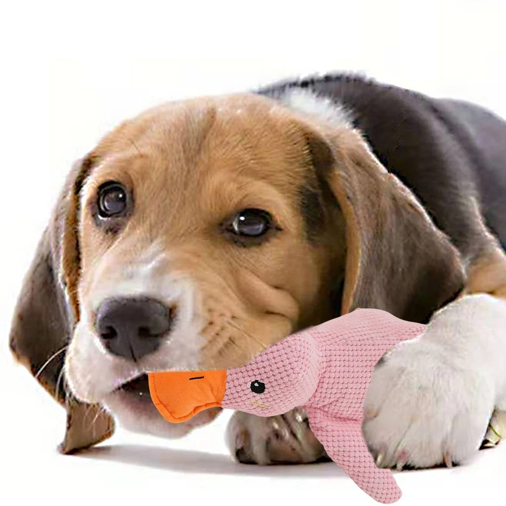 The Mellow Calming Duck No-Stuffing Squeaky Dog Toys