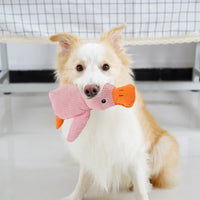 The Mellow Calming Duck No-Stuffing Squeaky Dog Toys
