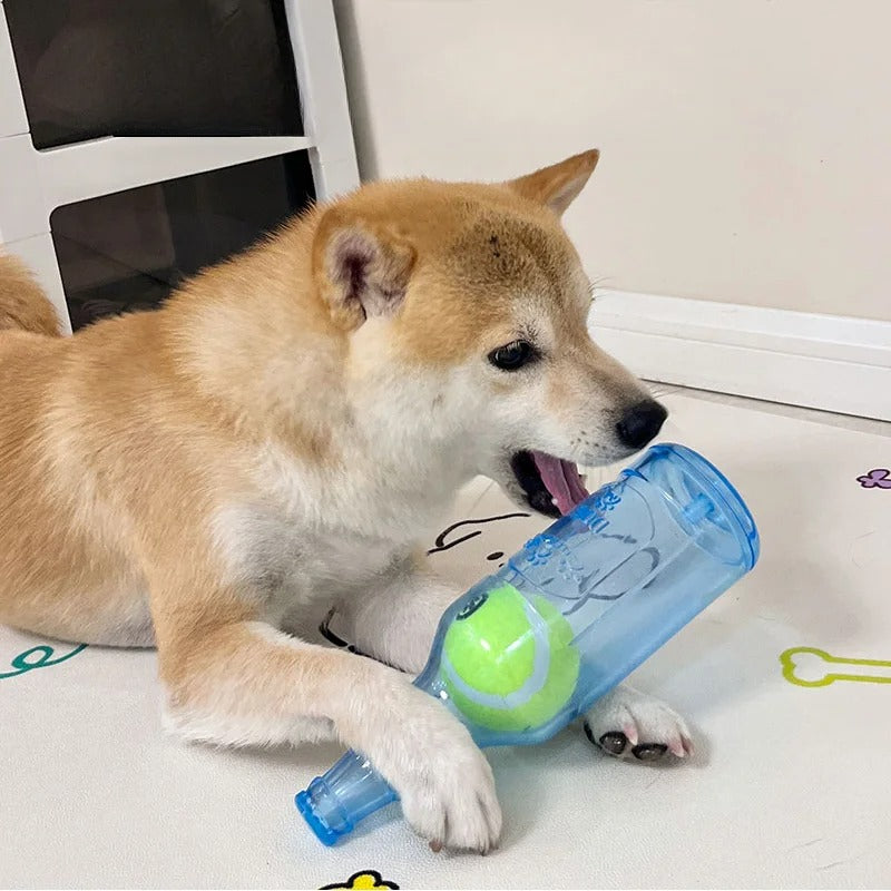 Tennis Ball Chew Toy for Dogs, Durable & Squeaky