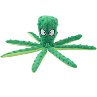 OctoPlay No-Stuffing Squeaky Dog Toy (Octopus Plush)