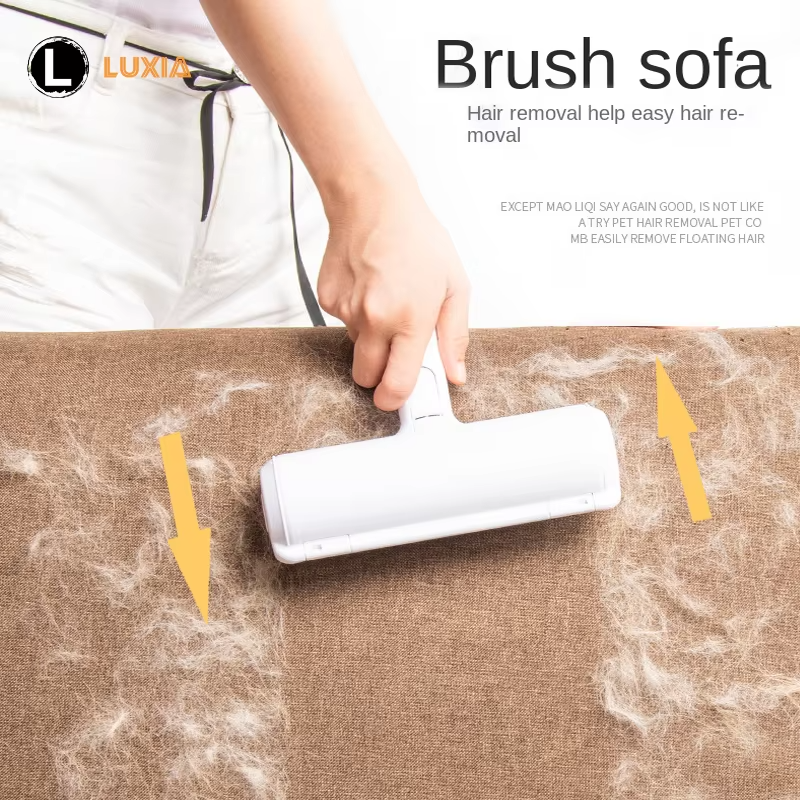 Reusable Pet Hair Remover Roller, 2-Way Lint Brush