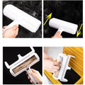 Reusable two-way pet hair remover roller
